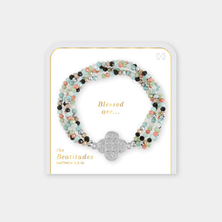 Beatitudes Gather Cross Bracelet - Silver