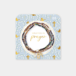 Wrapped in Prayer Bracelet - Purple Iridescent