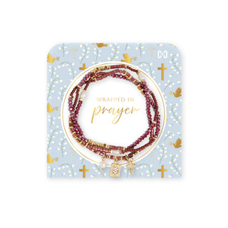 Wrapped in Prayer Bracelet - Red