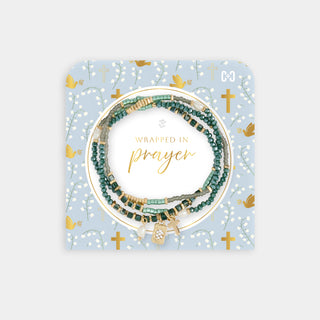 Wrapped in Prayer Bracelet - Green