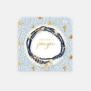 Wrapped in Prayer Bracelet - Blue