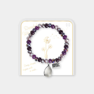 Dandelion Wish Bracelet - Amethyst