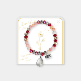 Dandelion Wish Bracelet - Reds