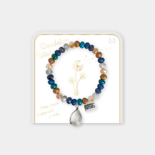 Dandelion Wish Bracelet - Teals