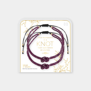 Wear + Share Friendship Bracelet - Purple