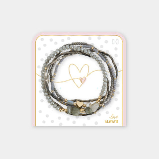 Love Always Bracelet - Grey