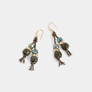 Simone Earrings - Olive