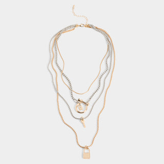 Noah Necklace - Mixed Metals