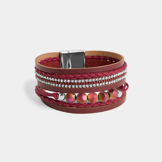 Polly Magnetic Bracelet - Red