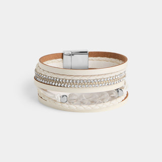 Polly Magnetic Bracelet - Winter White