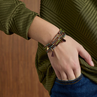 Anavia Bracelet - Green/Brown