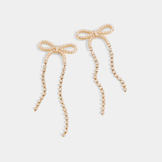 Elegant Bow Earrings - Gold