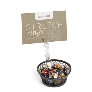 Jewel Cluster Stretch Ring Assortment