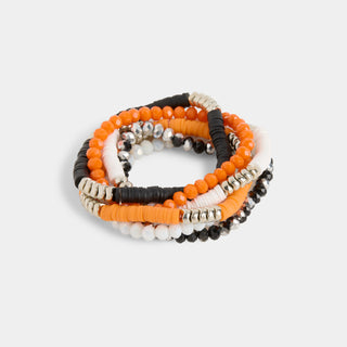 Halloween Spirit Bracelet - Orange/Black