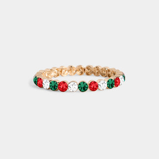 Bejeweled Holiday Bracelet - Gold