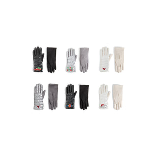 Holiday Puffer Touchscreen Gloves Assortment
