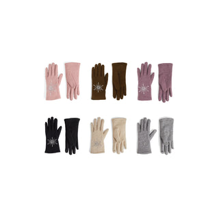 Christmas Snowflake Touchscreen Gloves Assortment