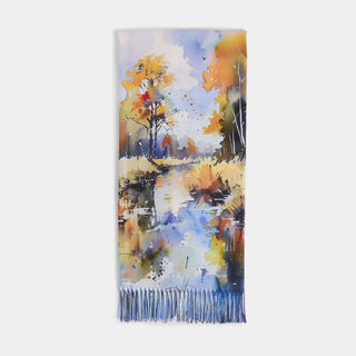 Scenic 2-in-1 Scarf - Watercolor River