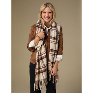 Woven Scarf + Bracelet Set - Dusty Pink