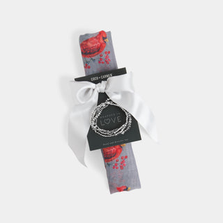 Cardinal Scarf + Bracelet Set - Grey