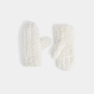 Frosty Morning Sherpa Mitten - Winter White