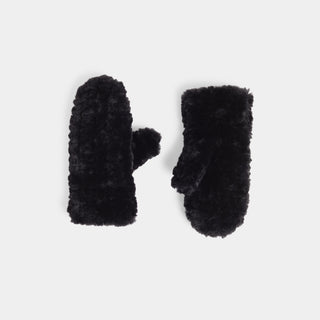 Frosty Morning Sherpa Mitten - Black