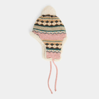 Arctic Blast Knit Hat - Dusty Pink