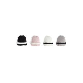 Shag Trim Knit Beanie Assortment