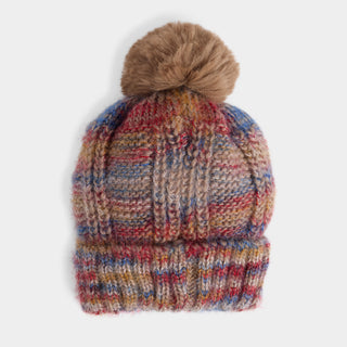 Winter Solstice Knit Hat - Natural Multi