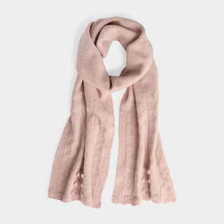 Sweet Scallop Scarf - Dusty Rose