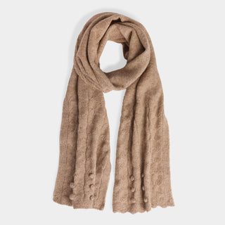 Sweet Scallop Scarf - Mocha