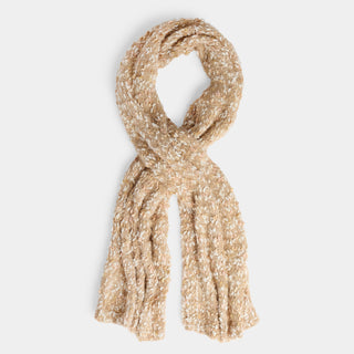 Confetti Knit Scarf - Tan