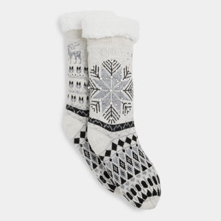 Winter Wonderland Slipper Socks - Grey