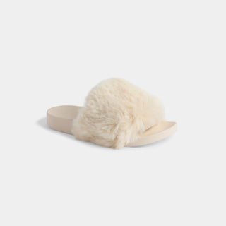 Fuzzy Slides - Winter White