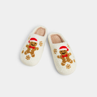 Happy Feet Slippers - Gingerbread Man