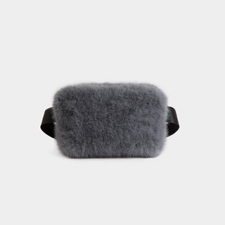 Estelle Faux Fur Sling Bag - Grey