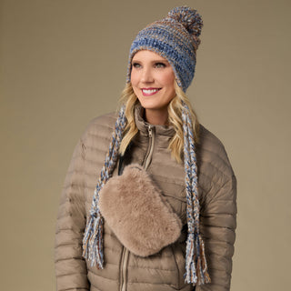 Estelle Faux Fur Sling Bag - Mushroom