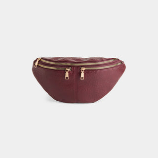 Presley Textured Sling + Belt Bag - Merlot