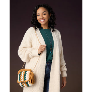 Lucinda Braided Crossbody - Tan Multi