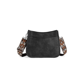 Alma Saddle Crossbody - Black
