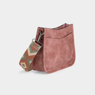 Alma Saddle Crossbody - Dusty Rose
