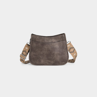 Alma Saddle Crossbody - Dark Grey