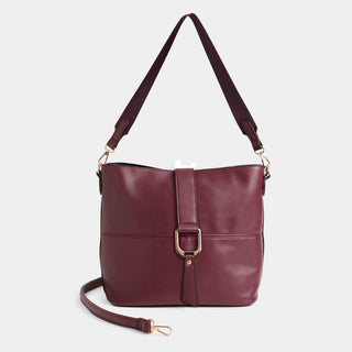 Cassia Shoulder Bag + Crossbody - Merlot
