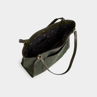 Vera Faux Suede Tote - Pine