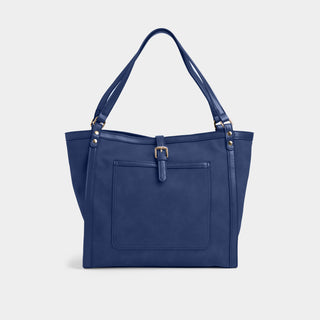 Vera Faux Suede Tote - Midnight Blue