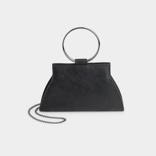 Lucy Shimmer Wristlet - Black