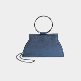 Lucy Shimmer Wristlet - Midnight Blue