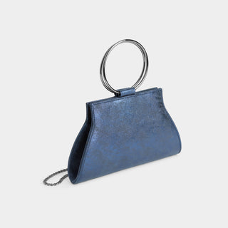 Lucy Shimmer Wristlet - Midnight Blue