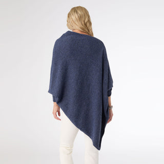 Dylan Sweater Poncho - Denim