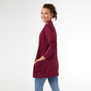 Everyday Cardigan - Merlot